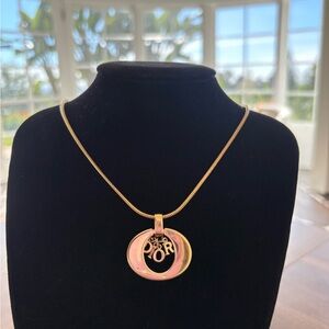 Dior Christian Dior O Dior Gold Pendant Necklace